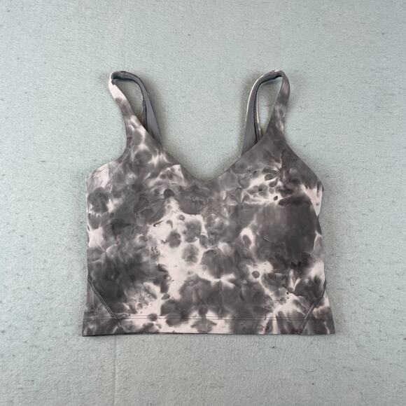 Lululemon Align Cropped Tank Sz 4 Diamond Dye Mink Berry Shadow Grey - Picture 1 of 11